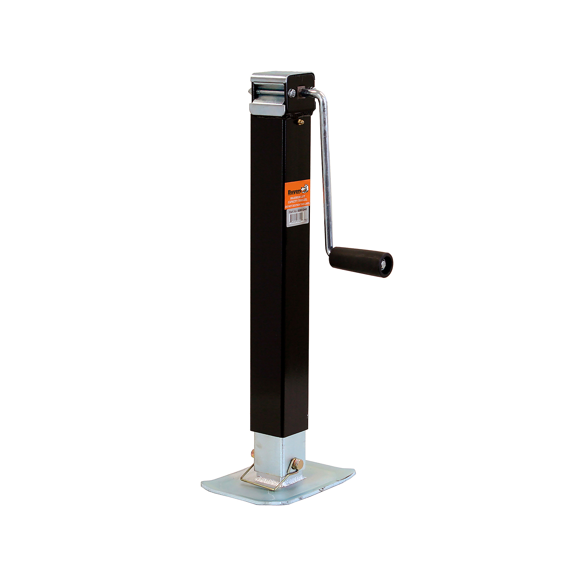 Buyers Products Jack, SQ 2-1/2in Tube Side Wind 26in Travel, Model# 0091340